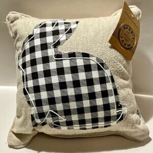 Rabbit Hill Easter Bunny square toss pillow, NWT